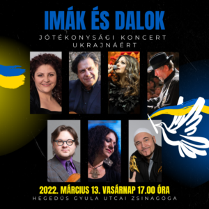 Jótékonysági koncert Ukrajnáért és minden szenvedőért