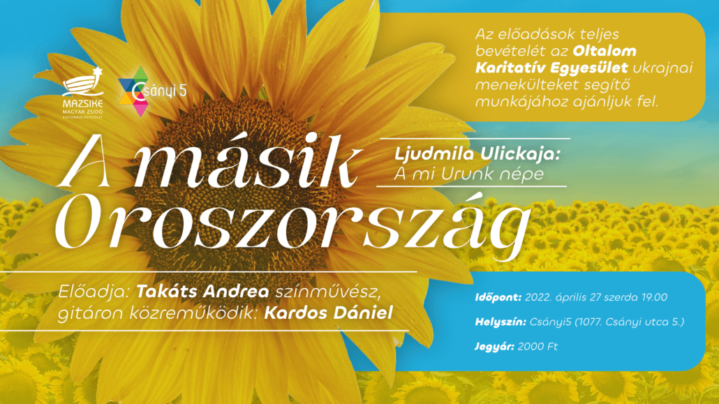 Jótékonysági estet tart az ukrajnai menekültek javára a Mazsike