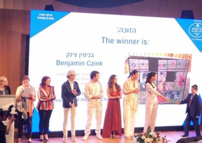 A Scheiber tanulója átvette elismerését az Izraelben megrendezett díjkiosztó gálán