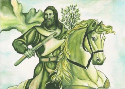 A zöld lovag legendája az Ohel Ávrahámban