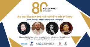 Holokauszt80 – Ma este lesz az emlékezet évének nyitórendezvénye a Dohány-zsinagógában