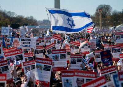 Az izraeli foglyok szabadon bocsátásáért tüntettek Washingtonban
