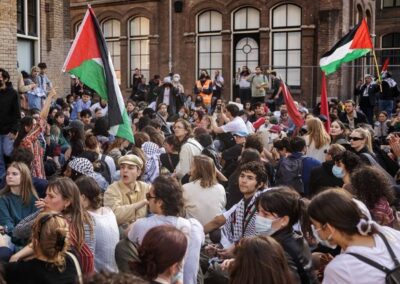 Az Amszterdami Egyetem több száz dolgozója és diákja határolódott el a palesztinpárti tüntetésektől