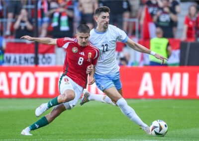 A magyar labdarúgó válogatott három góllal legyőzte Izraelt a debreceni stadionban