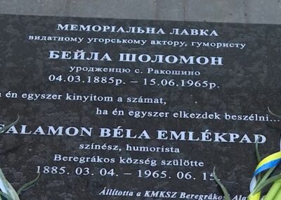 Felavatták a nagy MTK drukker Salamon Béla emlékhelyét Kárpátalján