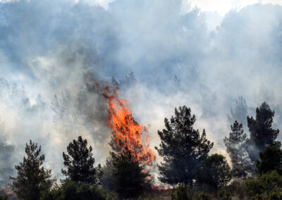 Izraelben súlyos károk keletkeznek a libanoni lövedékek okozta tüzek miatt