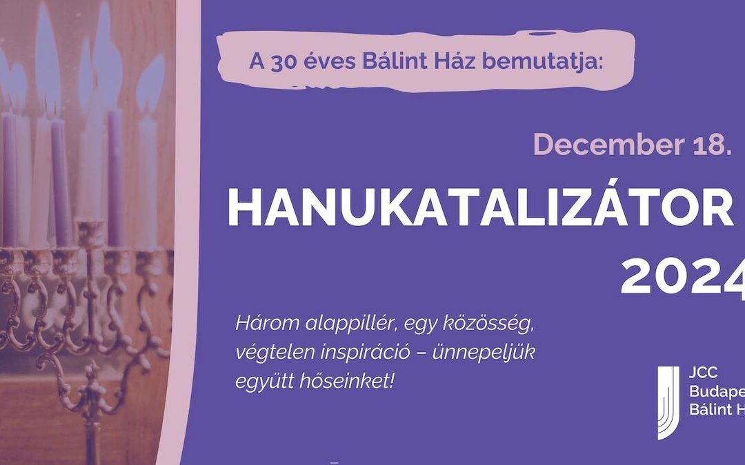 Már lehet jelölni az idei Hanukatalizátor-díjra