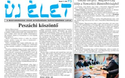 Megjelent az Új Élet legfrissebb száma