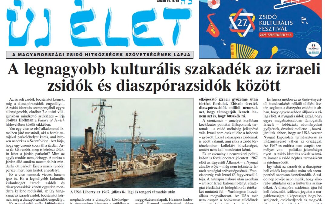 Megjelent az Új Élet legfrissebb száma