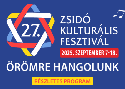 Hamarosan újra itt a Zsidó Kulturális Fesztivál