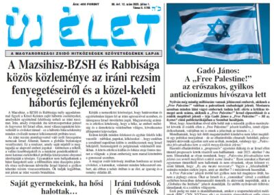 Megjelent az Új Élet legfrissebb száma