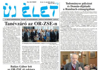 Megjelent az Új Élet legfrissebb száma
