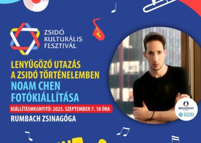 Noam Chen fotókiállítása a Zsidó Kulturális Fesztiválon