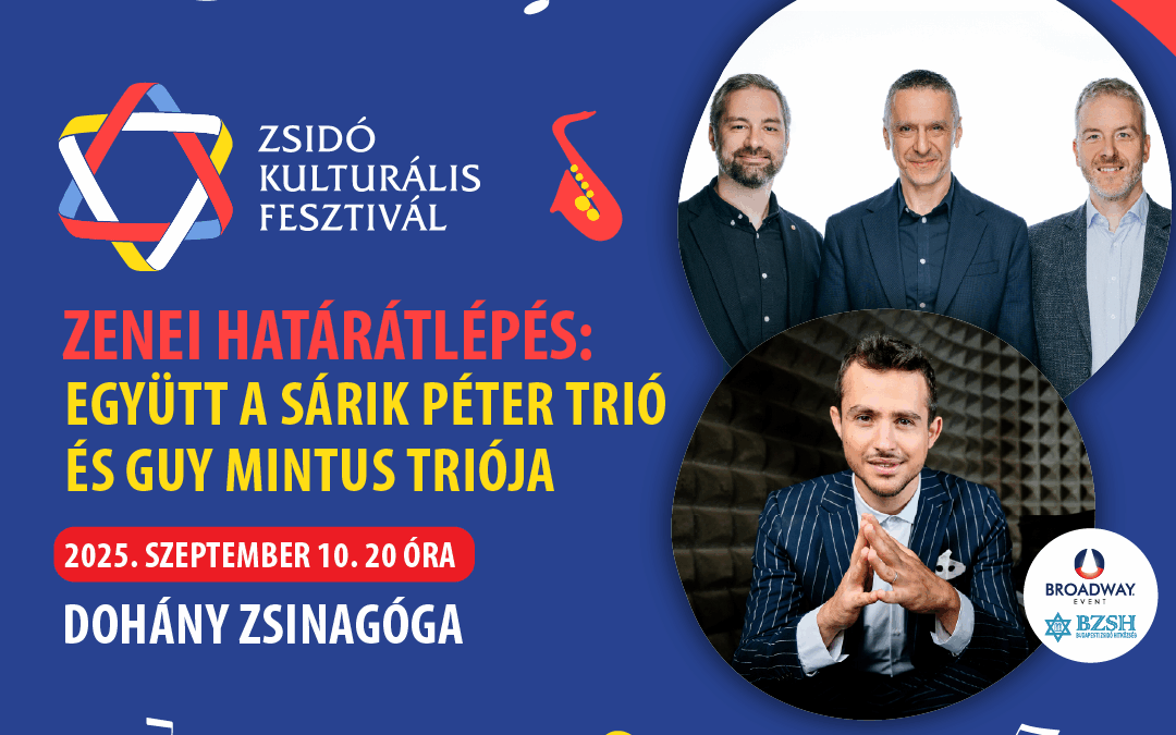 Együtt lép fel a Zsidó Kulturális Fesztiválon a Sárik Péter Trió és az izraeli Guy Mintus