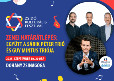 Együtt lép fel a Zsidó Kulturális Fesztiválon a Sárik Péter Trió és az izraeli Guy Mintus