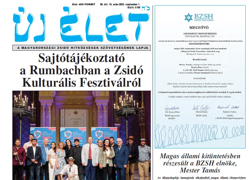 Megjelent az Új Élet legfrissebb száma