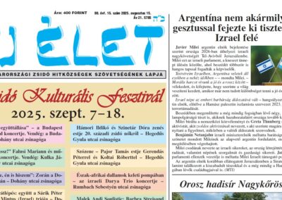 Megjelent az Új Élet legfrissebb száma