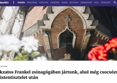 A titokzatos Frankel zsinagógában jártunk, ahol még csocsózni is lehet – remek cikk a Welovebudapesten