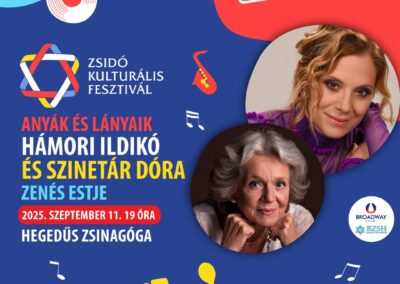 Zsidó Kulturális Fesztivál: Hámori Ildikó és Szinetár Dóra zenés estje 20. századi zsidó nőkről