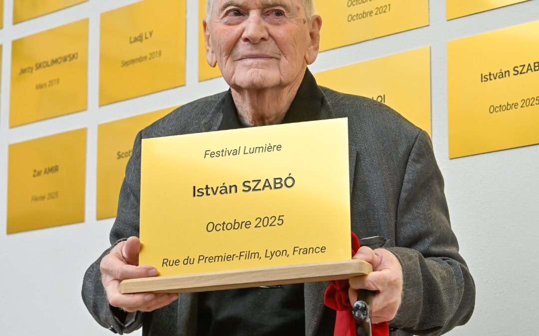 Emléktáblát kapott Szabó István a francia Lumiere Intézetben