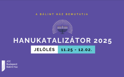 Hamarosan ismét lehet jelölni az idei Hanukatalizátor-díjra