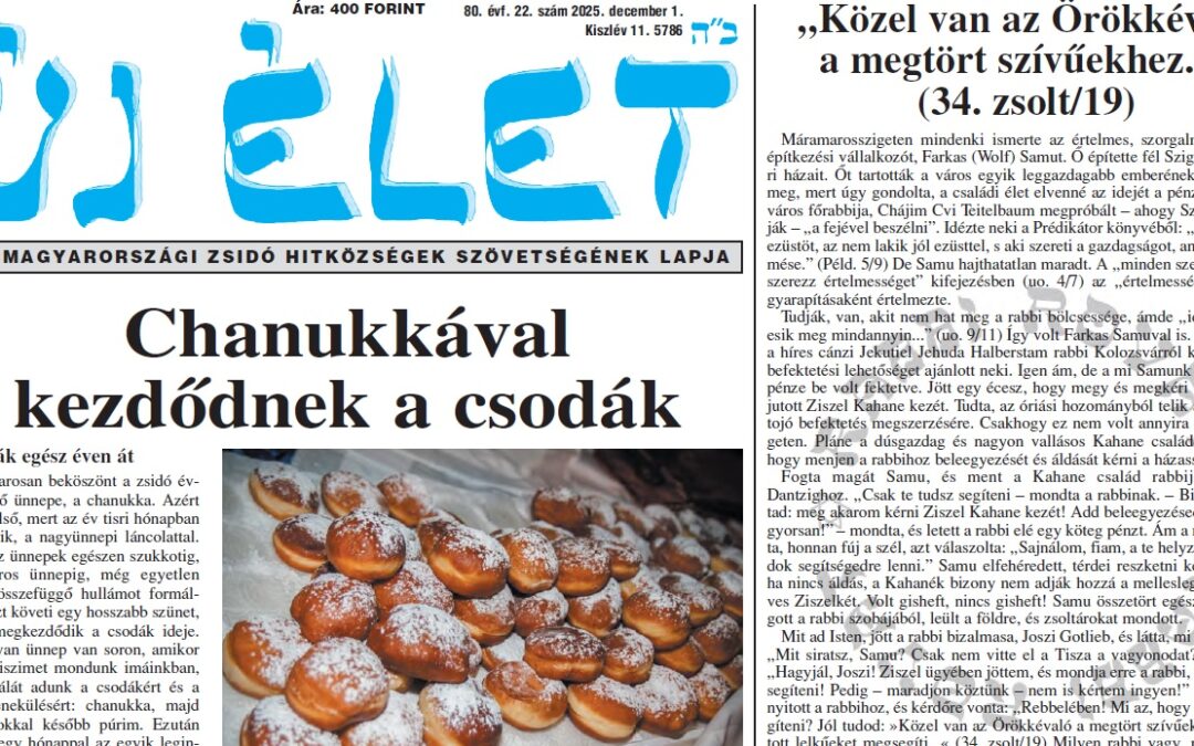 Megjelent az Új Élet legfrissebb száma