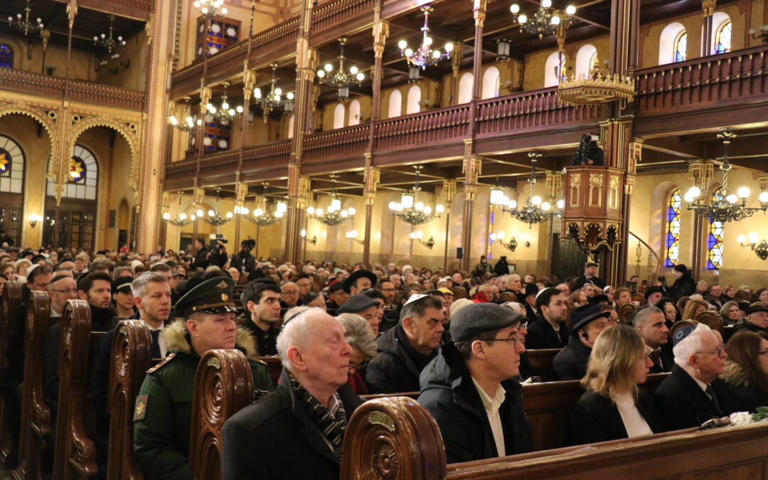 A budapesti gettó felszabadításának 81. évfordulójára emlékeztünk