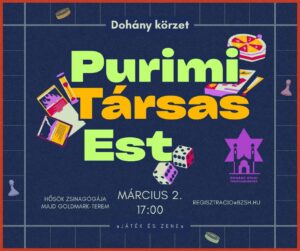 Játékokban nem lesz hiány a Dohány körzet purimi buliján