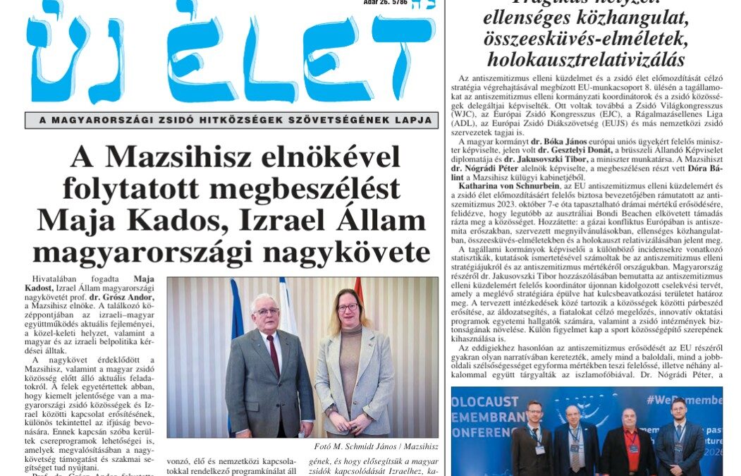 Megjelent az Új Élet legfrissebb száma