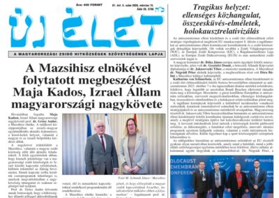 Megjelent az Új Élet legfrissebb száma