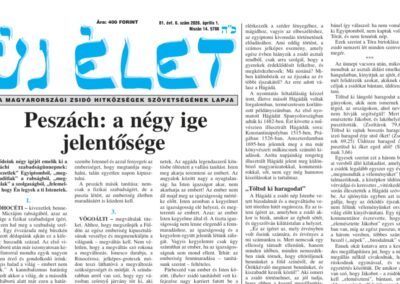 Megjelent az Új Élet legfrissebb száma
