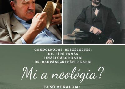 Mi a neológia? – aktruális témájú beszélgetésre kerül sor a Hunyadi téri zsinagógában