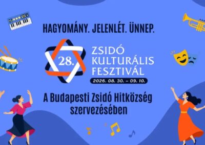 Zsidó Kulturális Fesztivál: Több mint negyedszázada a zsidó közösség és a kultúra szolgálatában